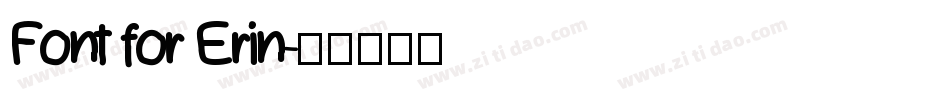 Font for Erin字体转换